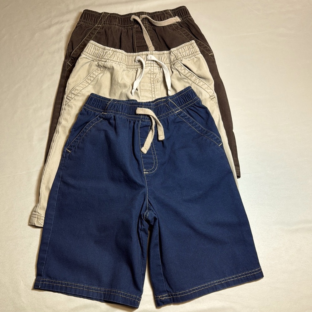 Kids Boy’s Jumping Beans Casual Shorts Set of 3  -Navy, Beige, Brown
